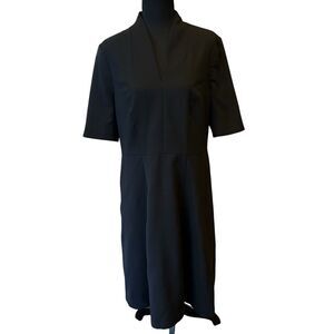 Brooks Bros. Wool Sheath Dress Fully Lined Black Size 14